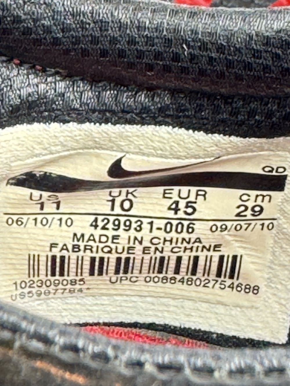 Nike Zoom Superfly Elite Track Spikes Red Black Mens US 11 EU 45 Sprint Racing - Picture 2 of 10